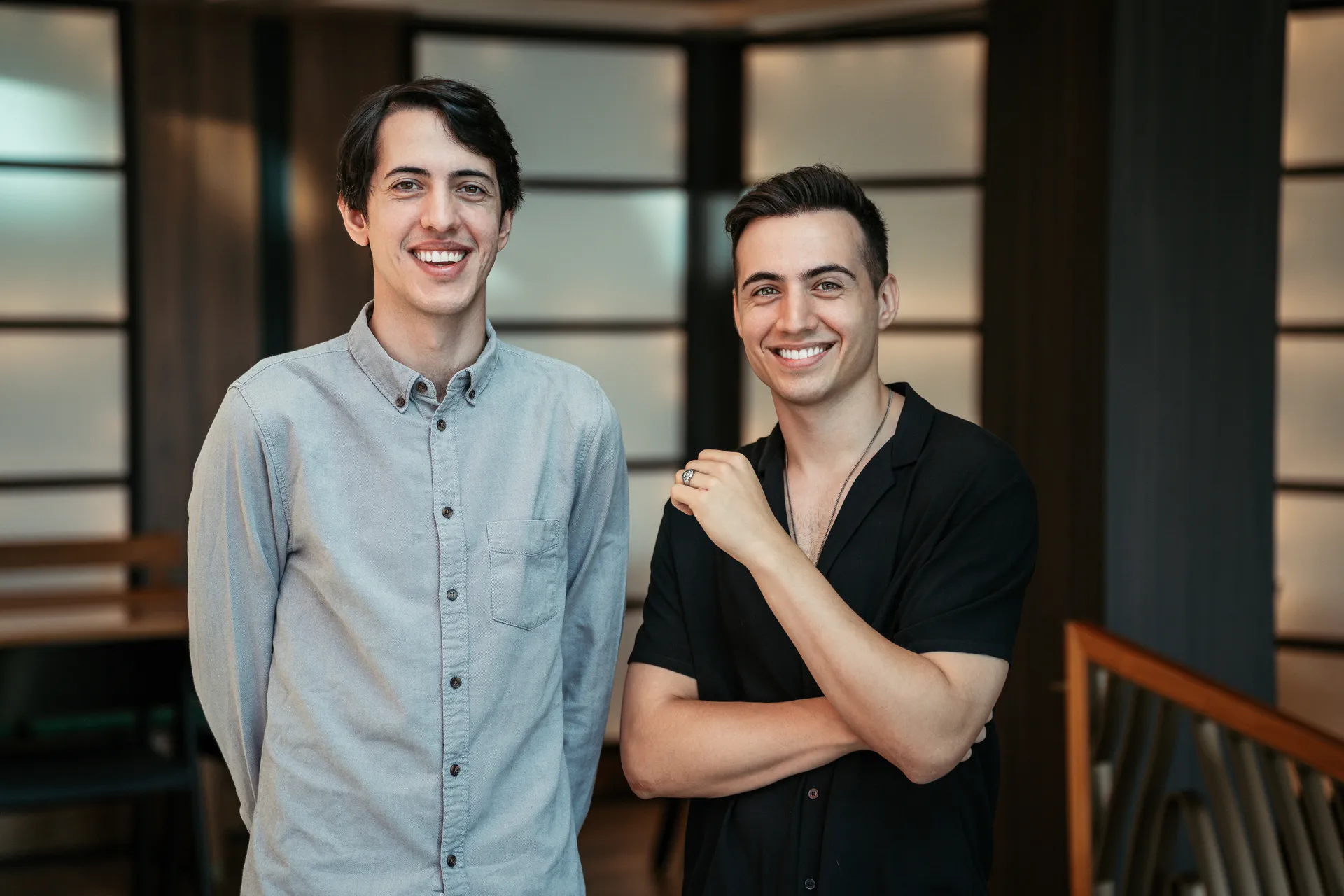 Mitchy und Andre auf der Buehne