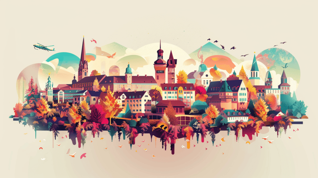 Modernes Abbil von Nuernberg