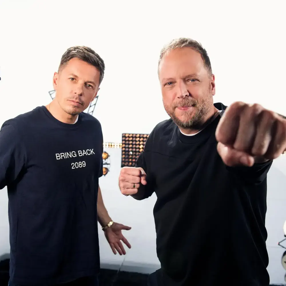 Mitchy und Andre mit Die Fantastischen Vier