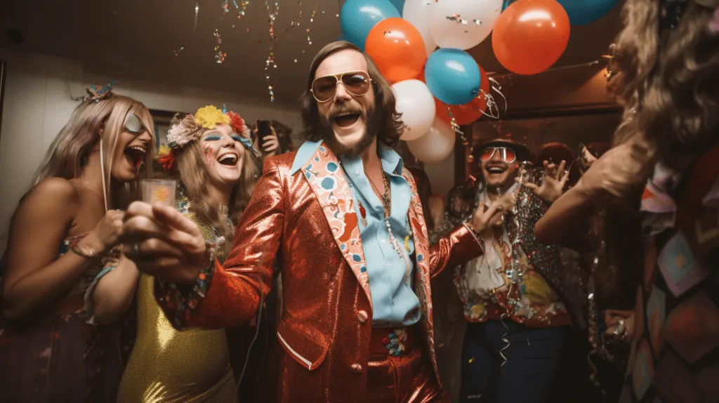 Geburtstag 70er Mottoparty
