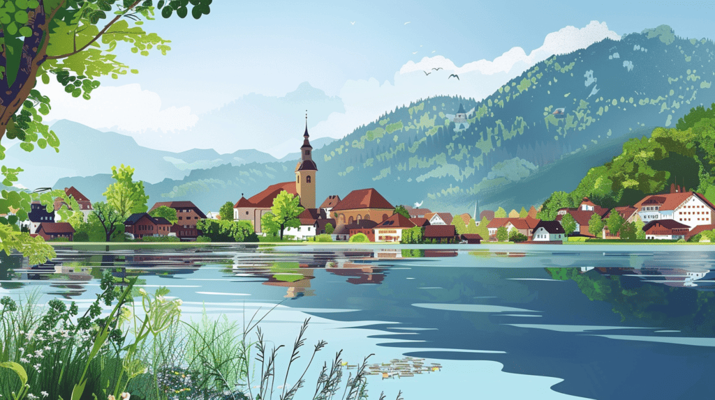 Tegernsee Illustration